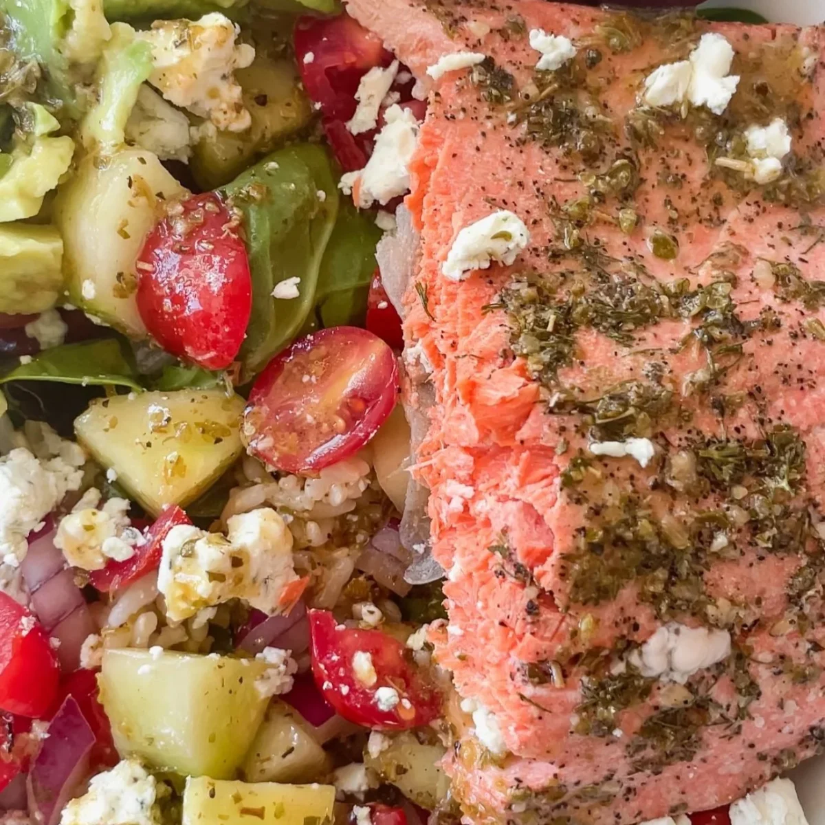 Greek Salmon Salad