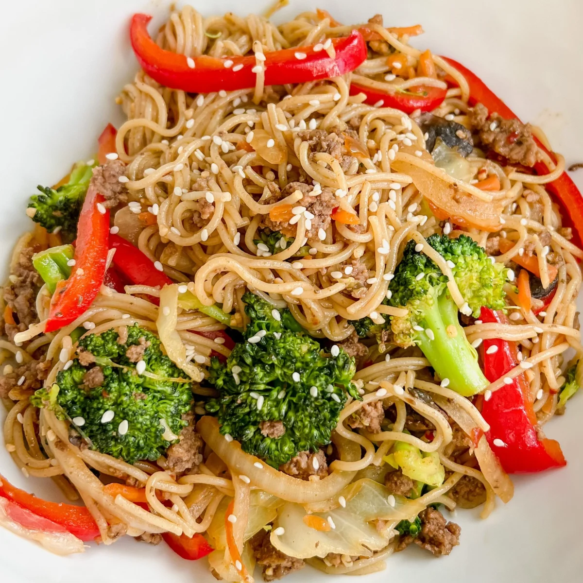 Beef Ramen Stir Fry