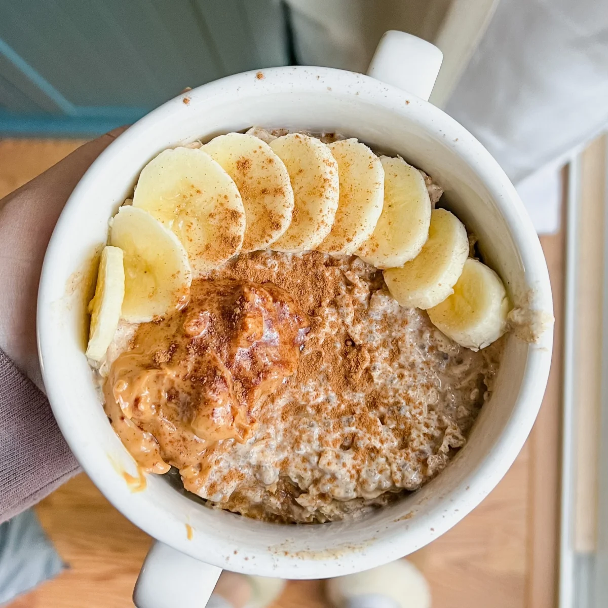 Banana Peanut Butter Overnight Oats