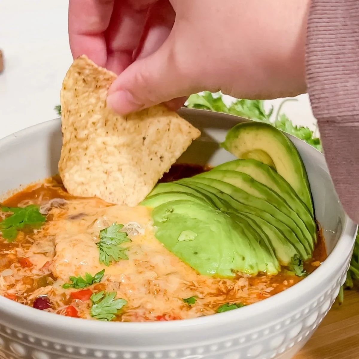 Chicken Tortilla-Less Soup