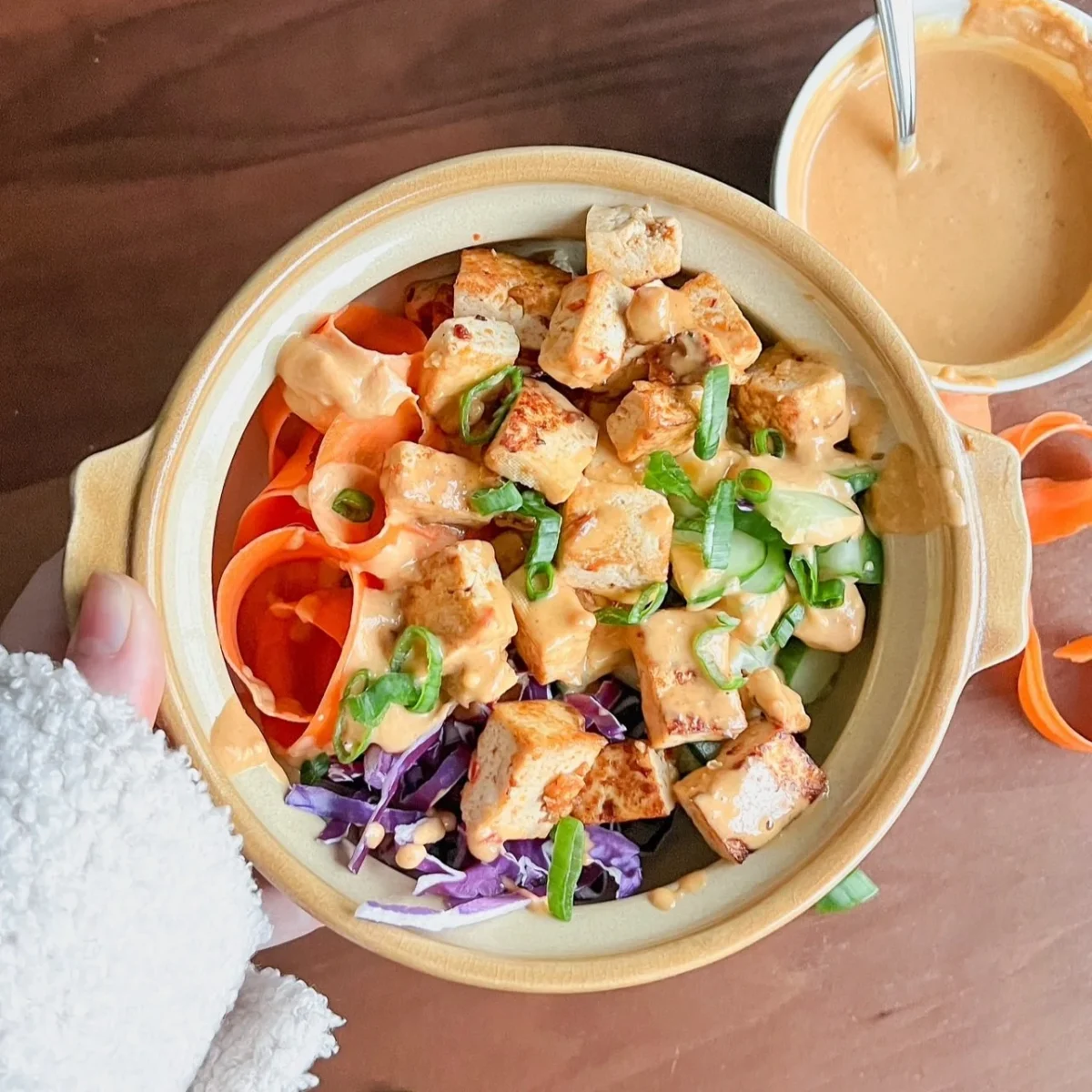 Thai Peanut Tofu Bowls