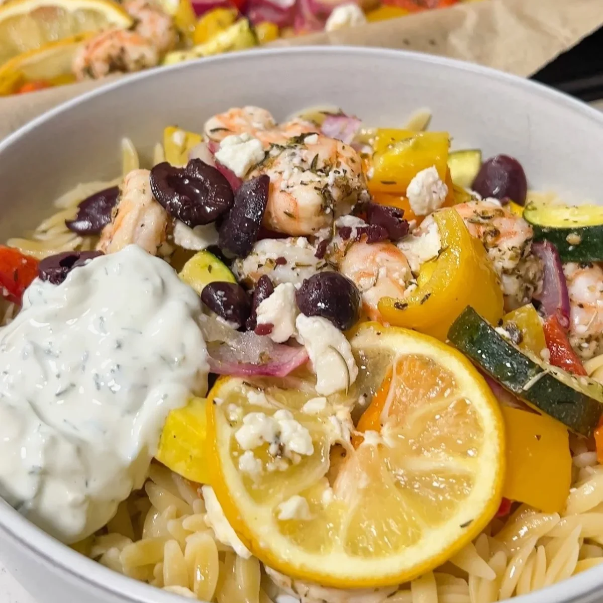 Sheet Pan Mediterranean Shrimp