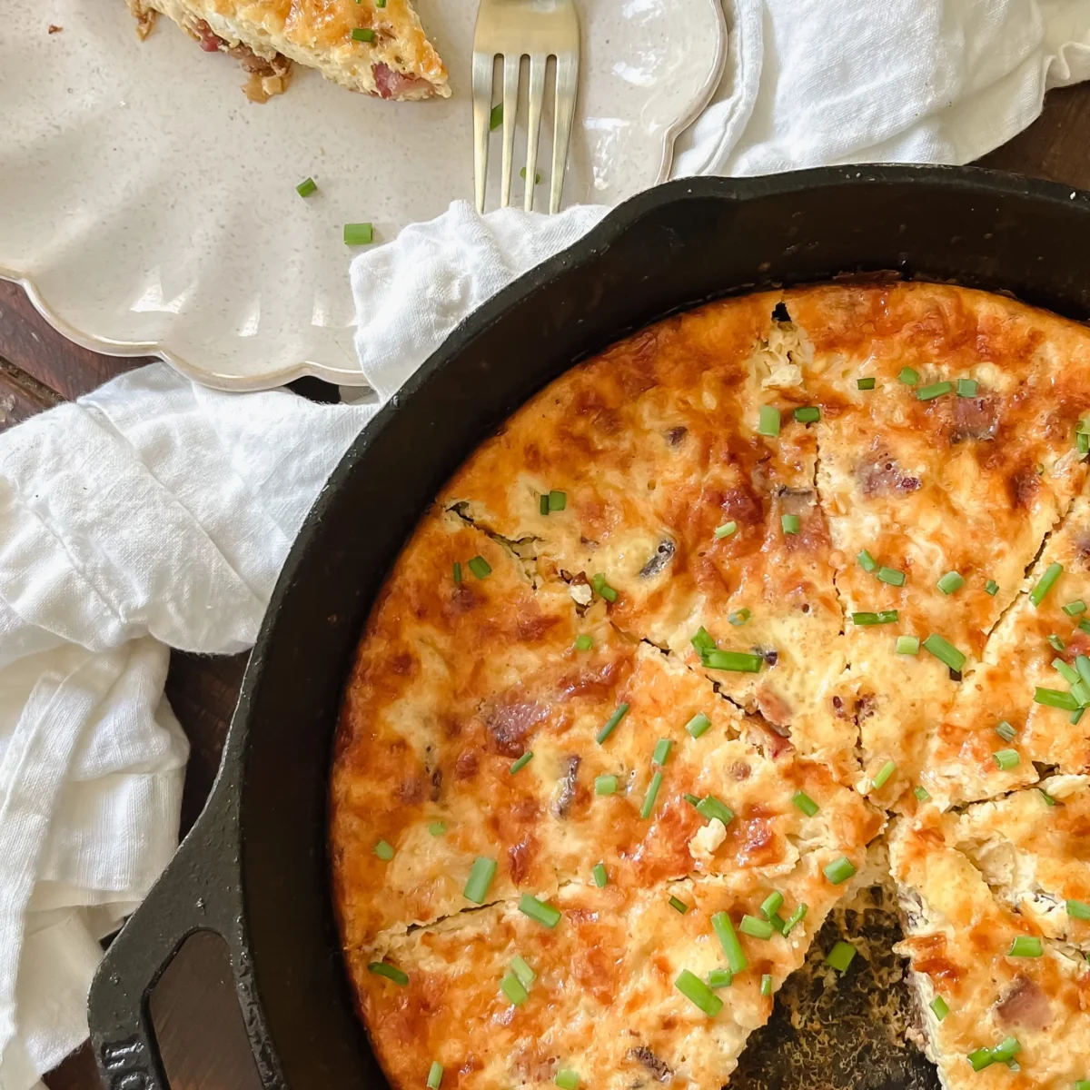 Crustless Quiche Lorraine