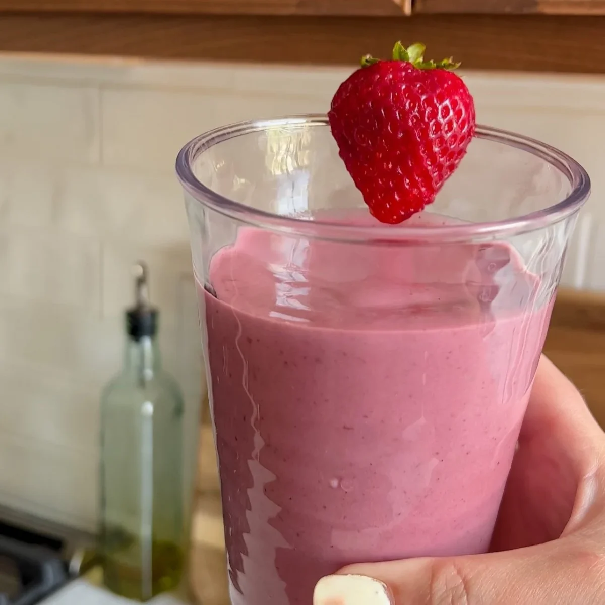 Strawberries and Cream Protein Shake
