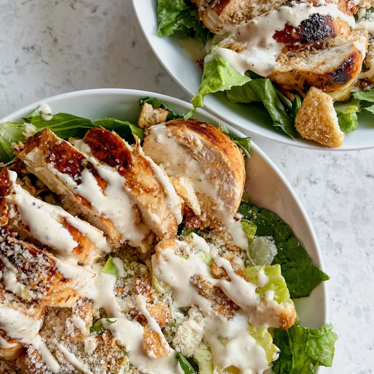 Marinated Mojito Lime Chicken Caesar Salad