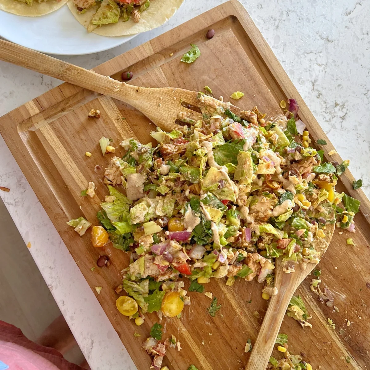 Southwest Chopped Chicken Salad  Wrap