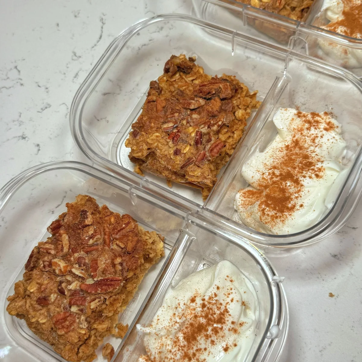 High Protein Cinnamon Baked Oats
