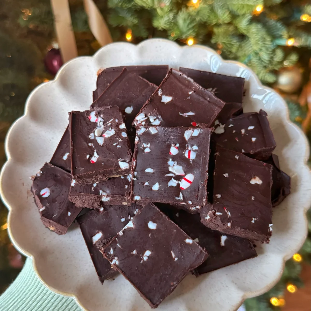 Dairy Free Peppermint Fudge