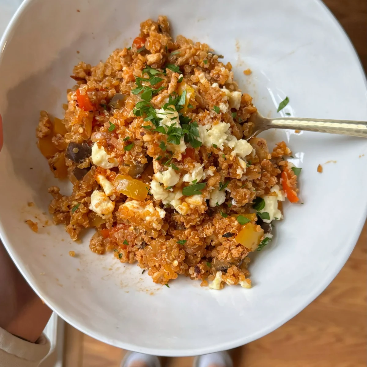 Mediterranean Style Unstuffed Peppers