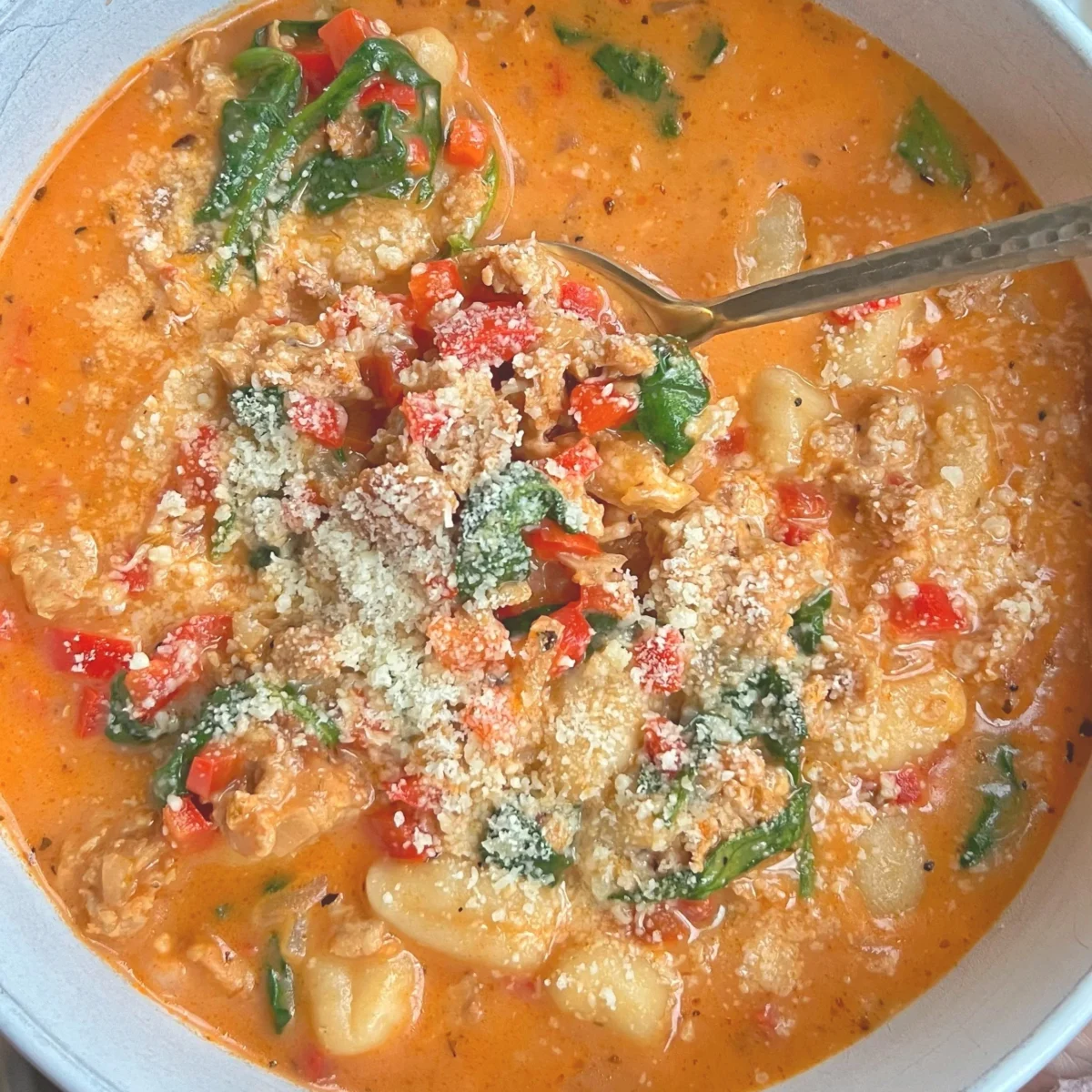 Creamy Sausage and Gnocchi Soup