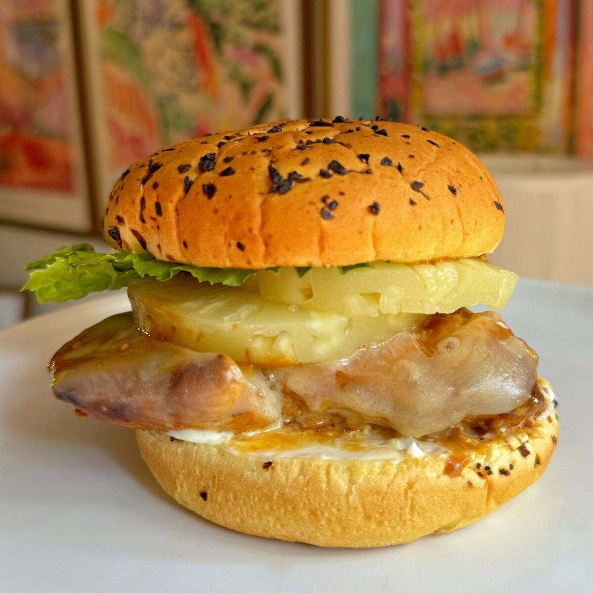 Teriyaki Pineapple Chicken Burgers