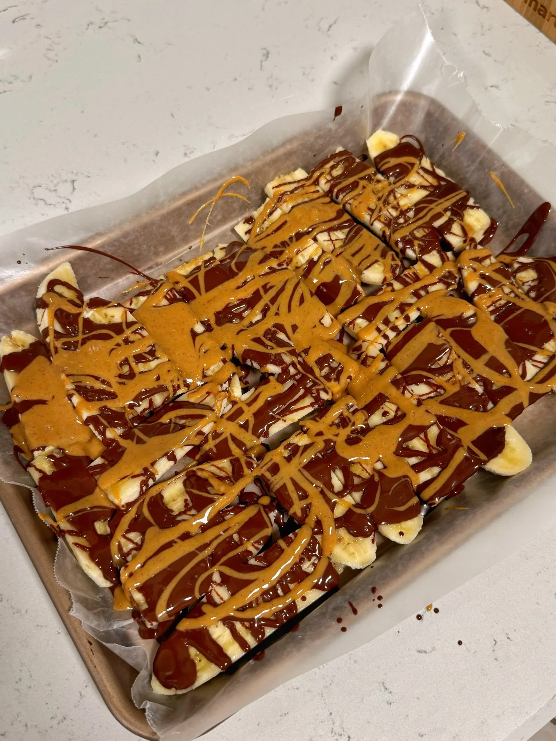 Frozen Chocolate Peanut Butter Banana Bites
