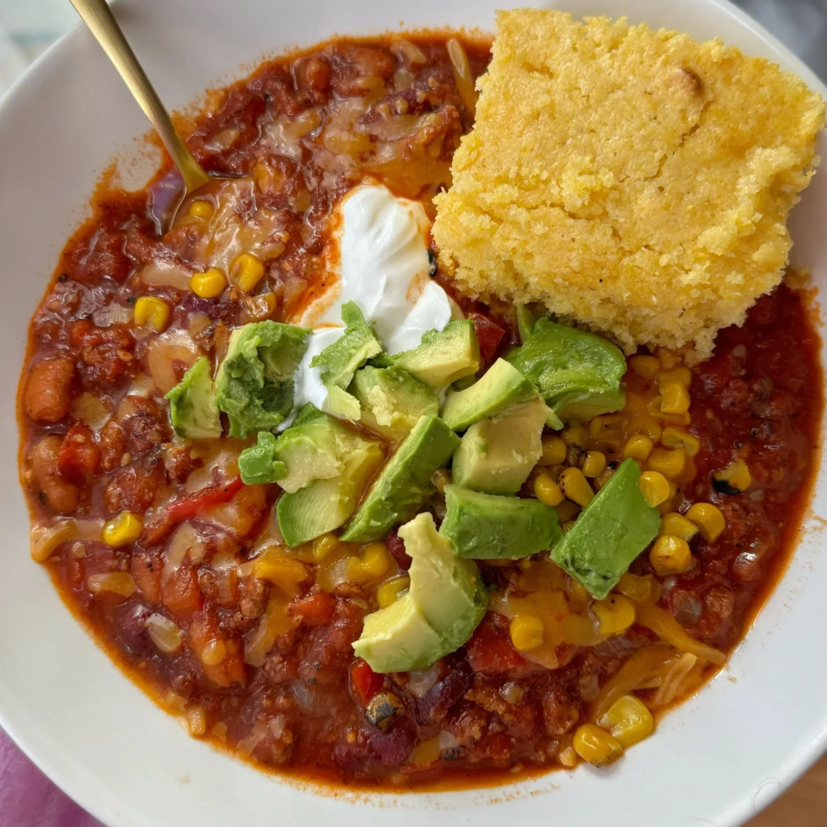 Chili and Cornbread