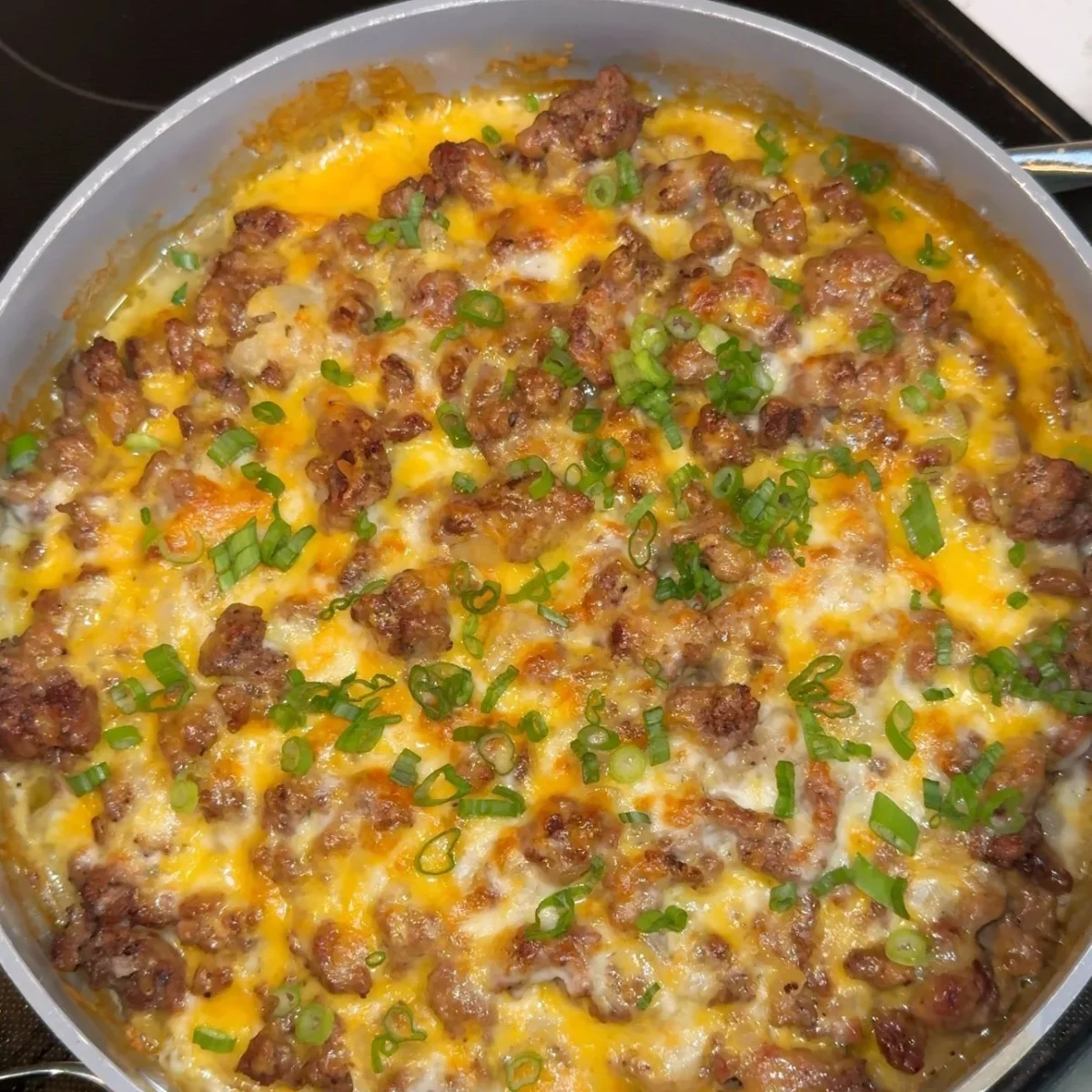 Cheesy Potato and Beef Skillet&nbsp;