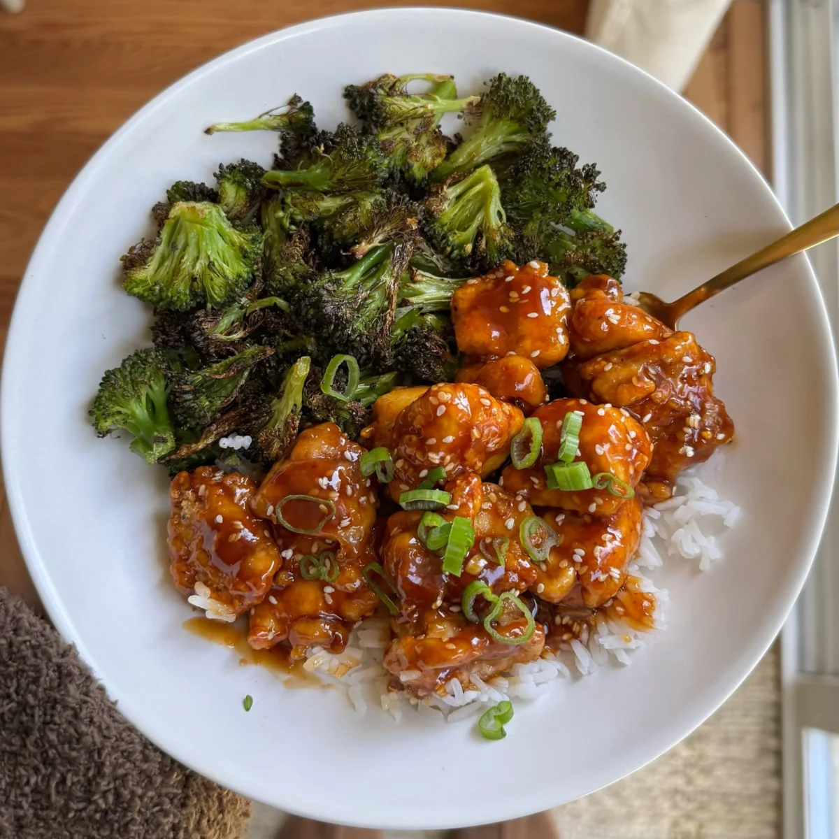 Crispy Baked Honey Sesame Chicken