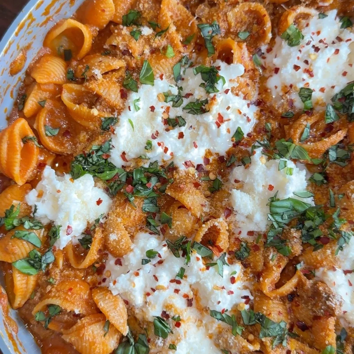 Creamy Burrata Unstuffed Shells