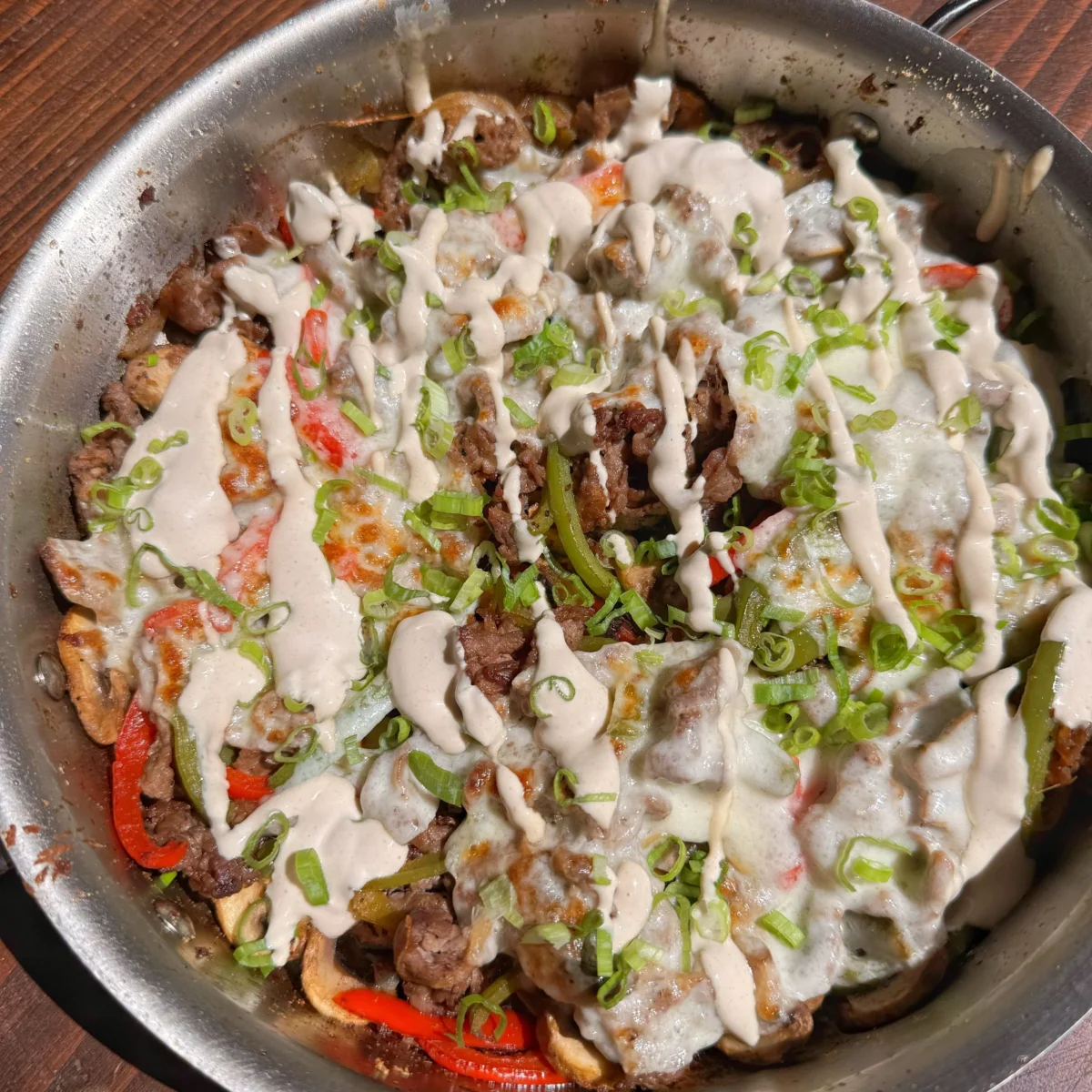 Philly Cheesesteak Skillet