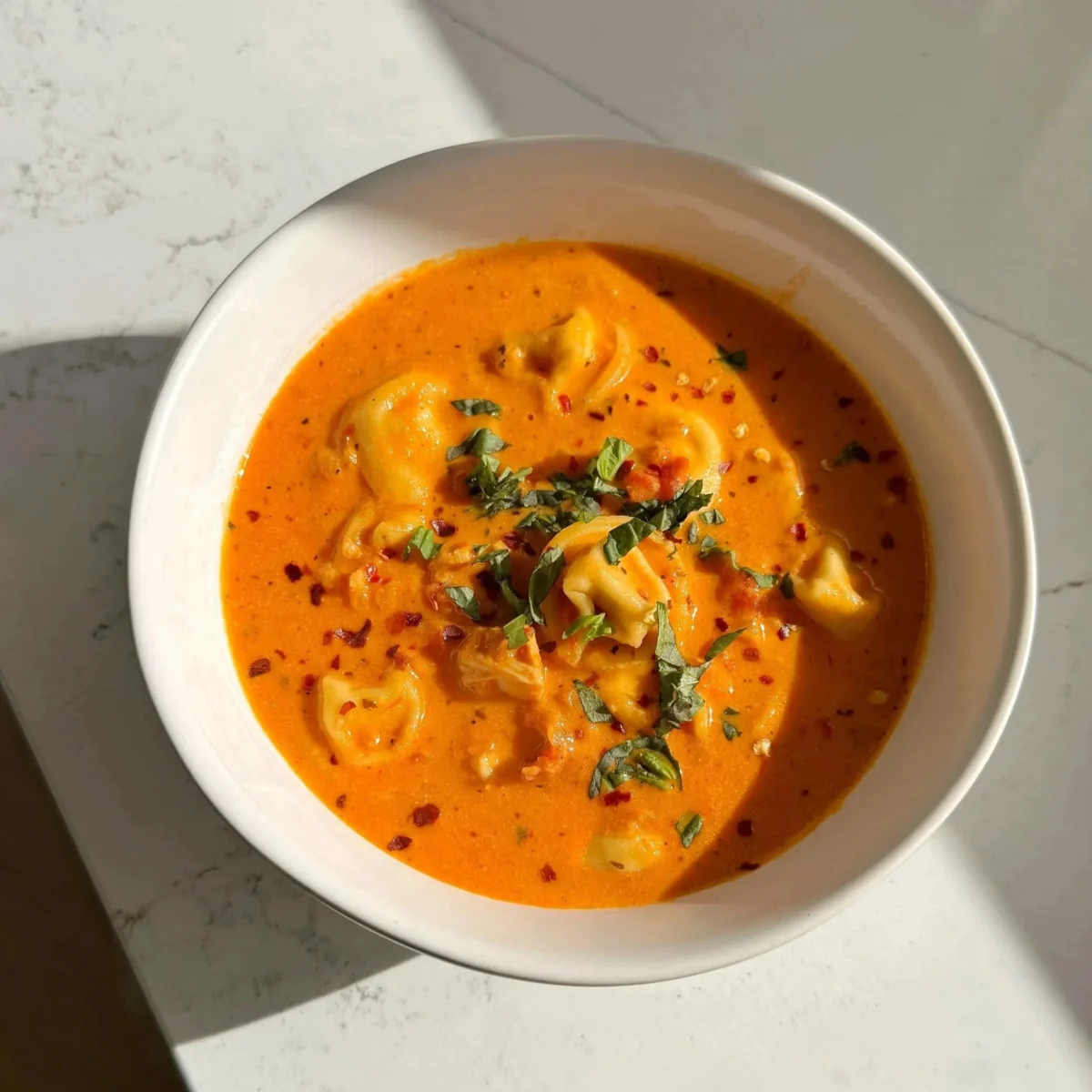 Marry Me Chicken Tortellini Soup
