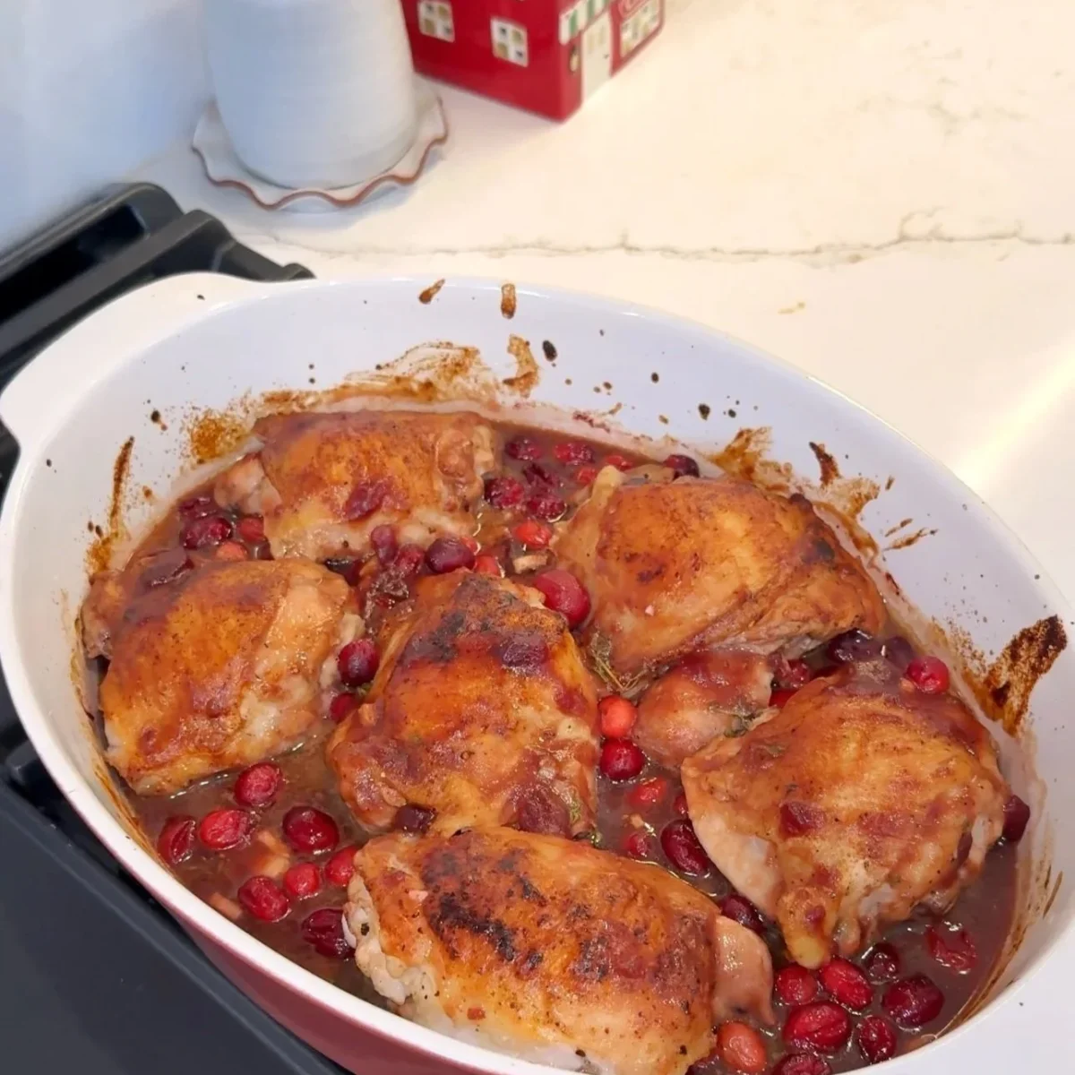 Cranberry Orange Glazed Chicken Bake