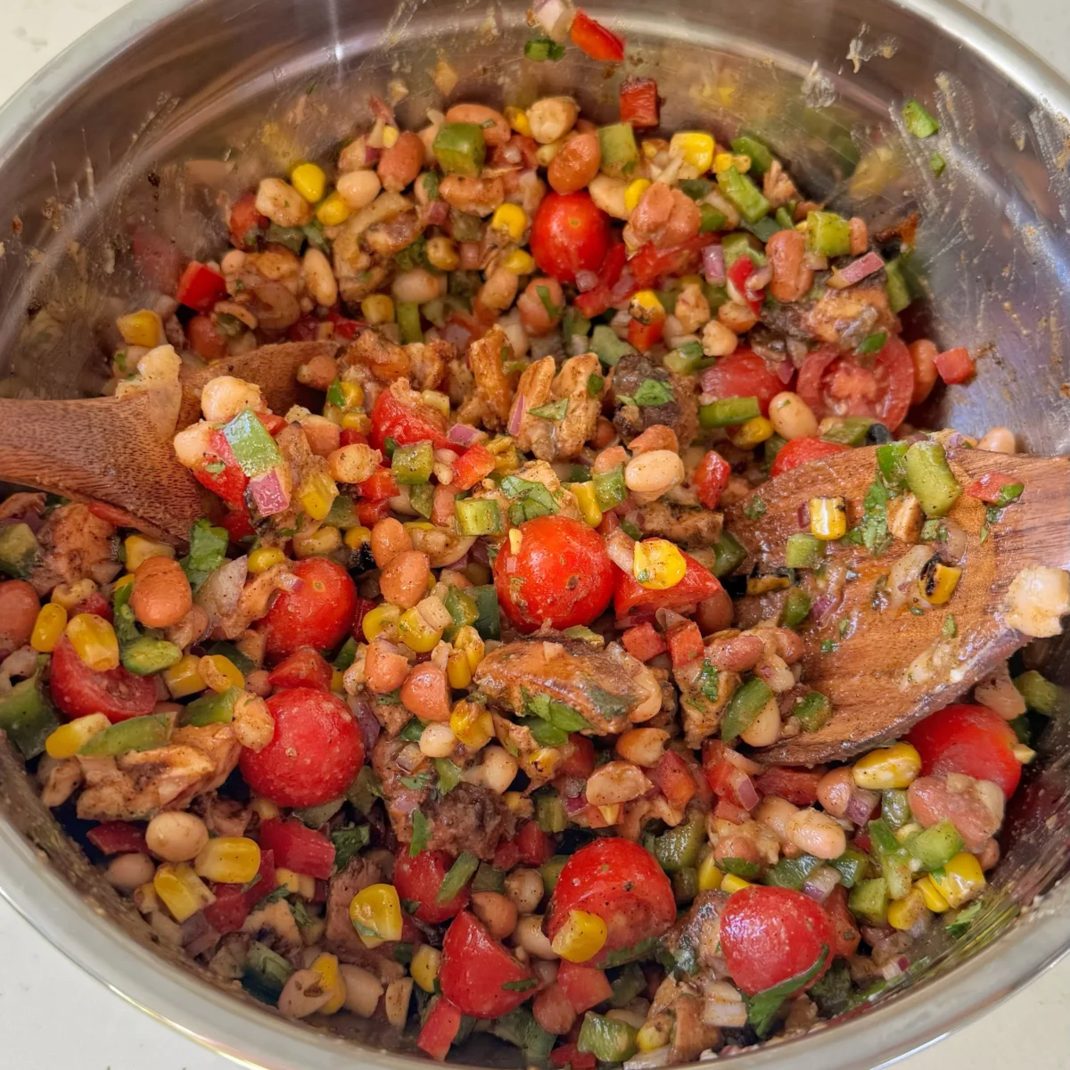 Southwest Style Dense Bean Salad