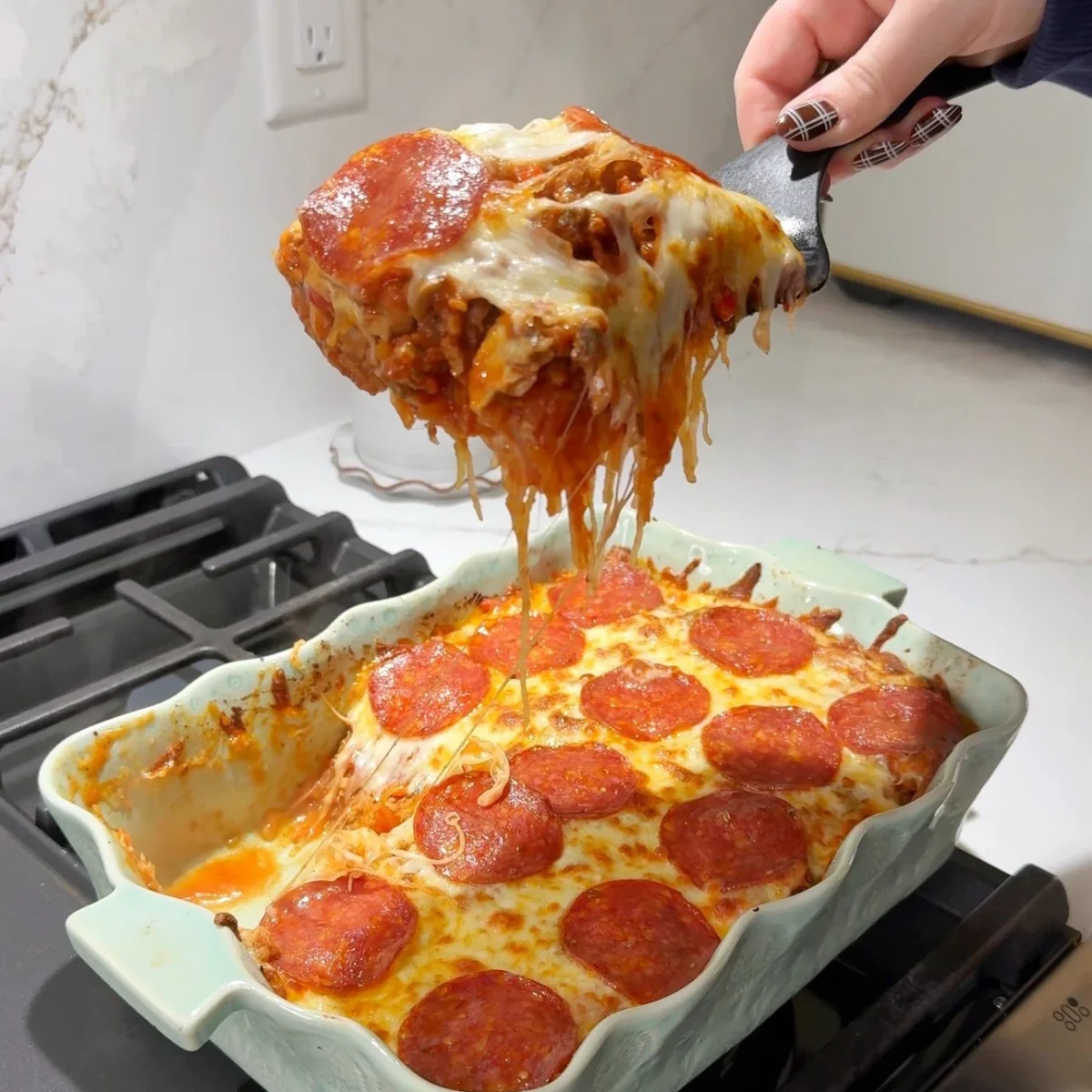 Spaghetti Squash Pizza Bake