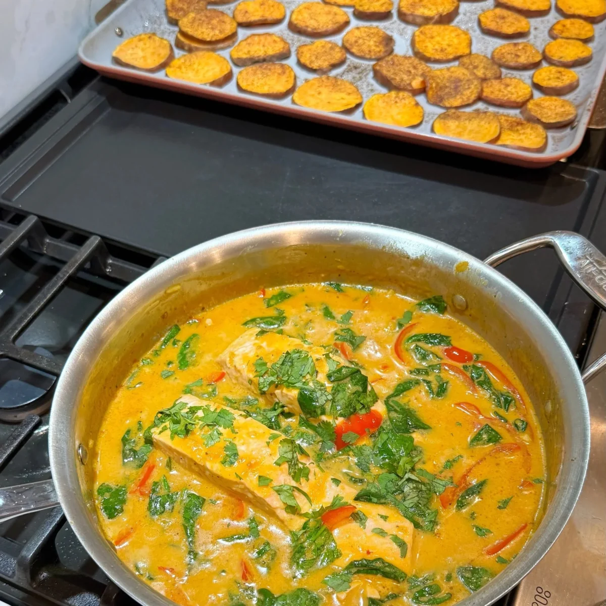 Thai coconut curry salmon