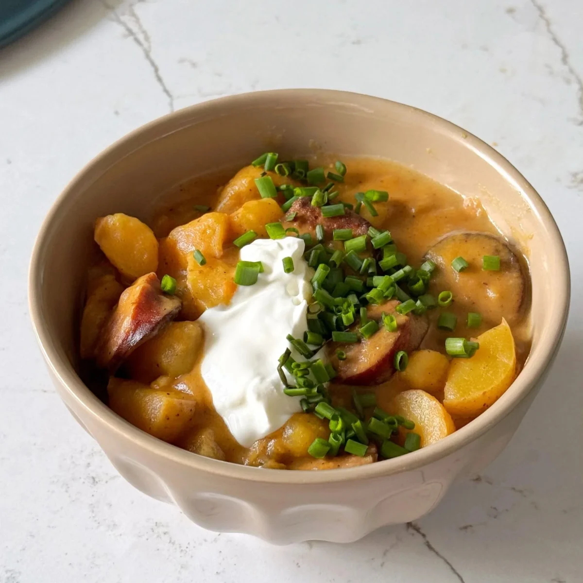 Creamy Kielbasa and Potato Soup