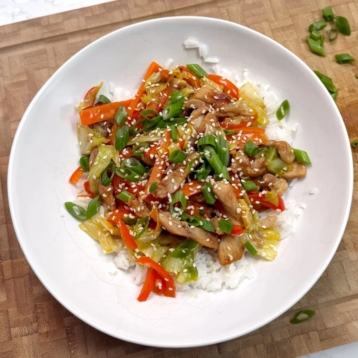 Chicken Cabbage Stir Fry