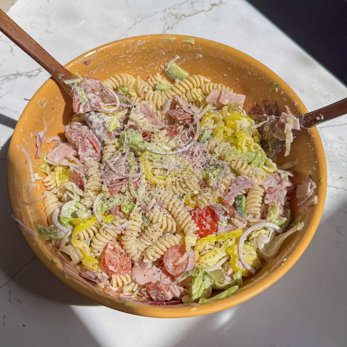 Italian Grinder Pasta Salad