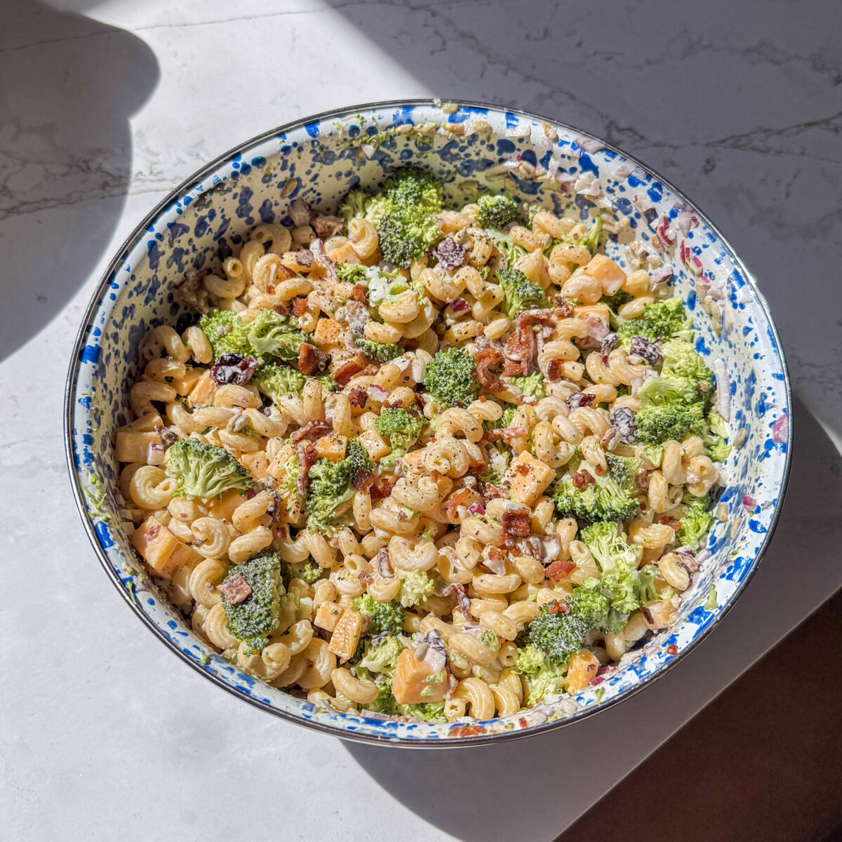 Creamy Bacon Broccoli Pasta Salad