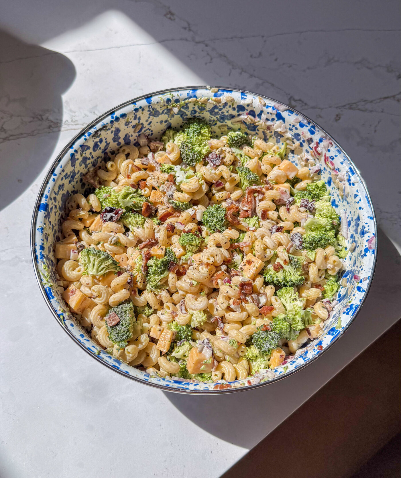Creamy Bacon Broccoli Pasta Salad