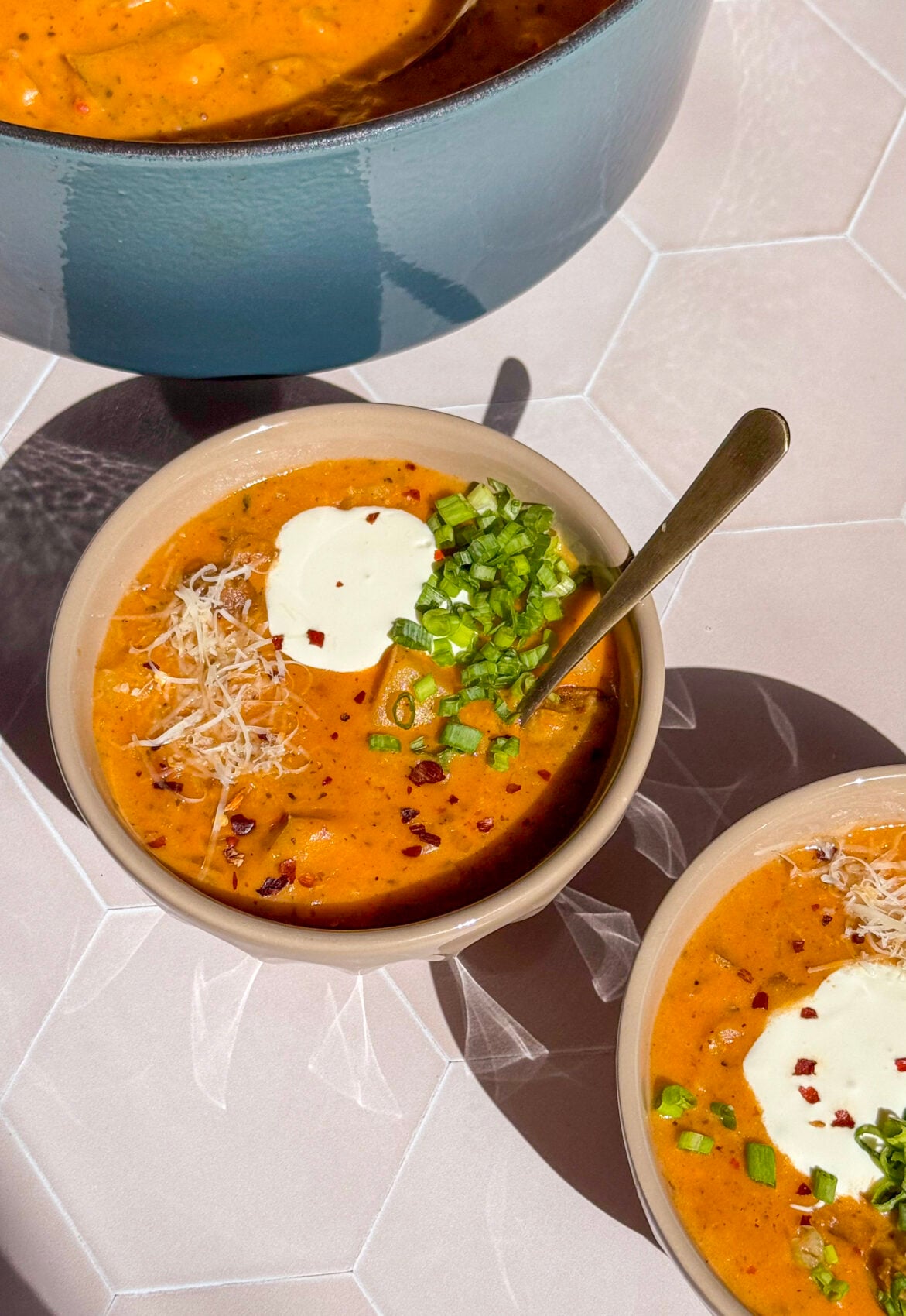 Spicy Italian Sausage and Potato Soup