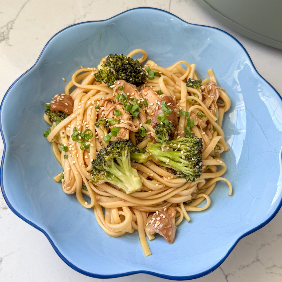 Crockpot Honey Garlic Chicken & Noodles
