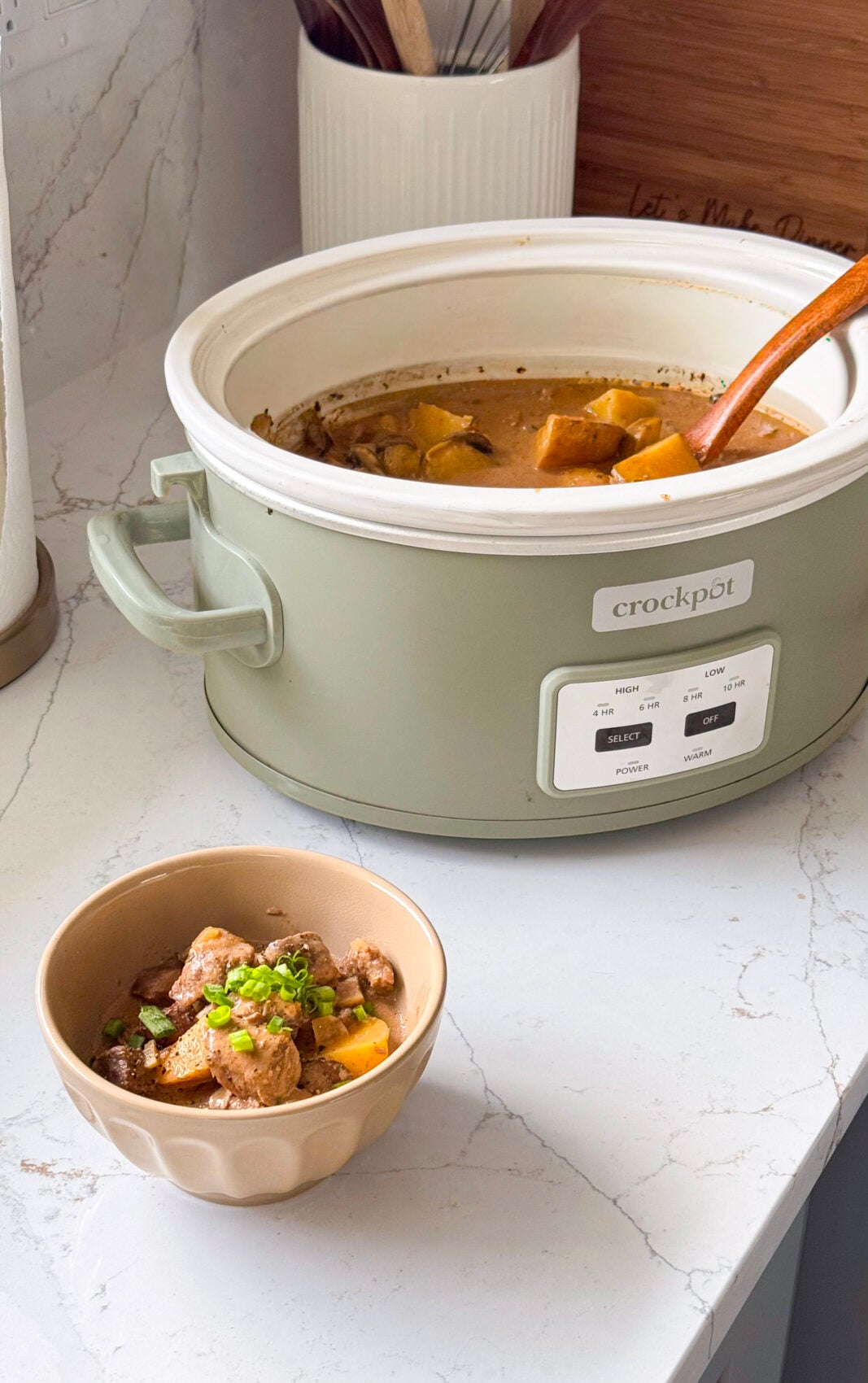 Crockpot Balsamic Beef and Potatoes
