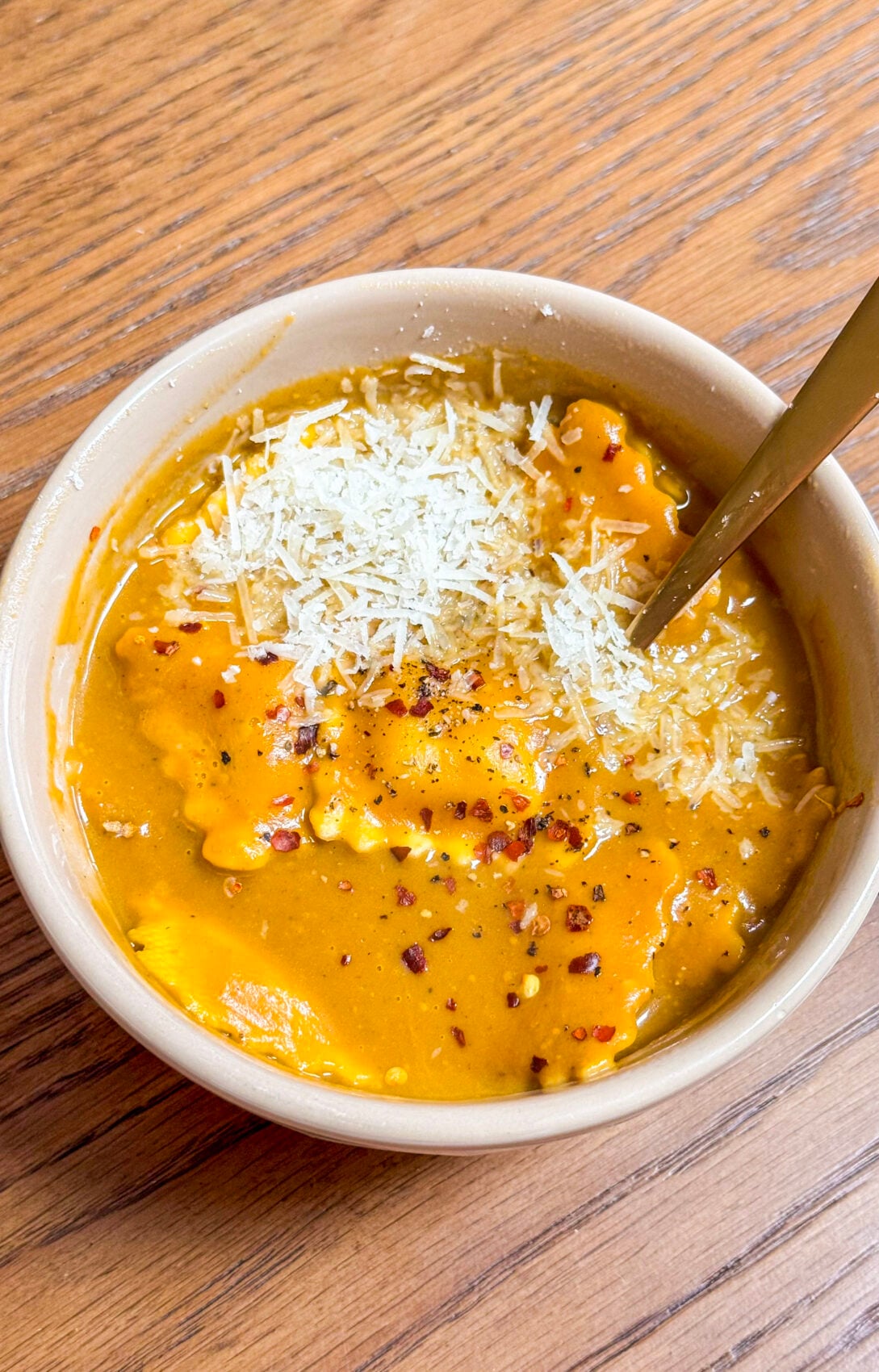 Butternut Squash Ravioli Soup
